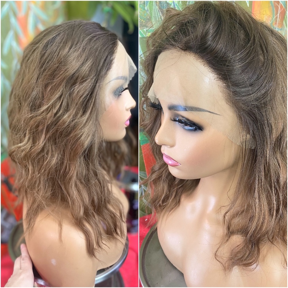 brunette full lace front wig